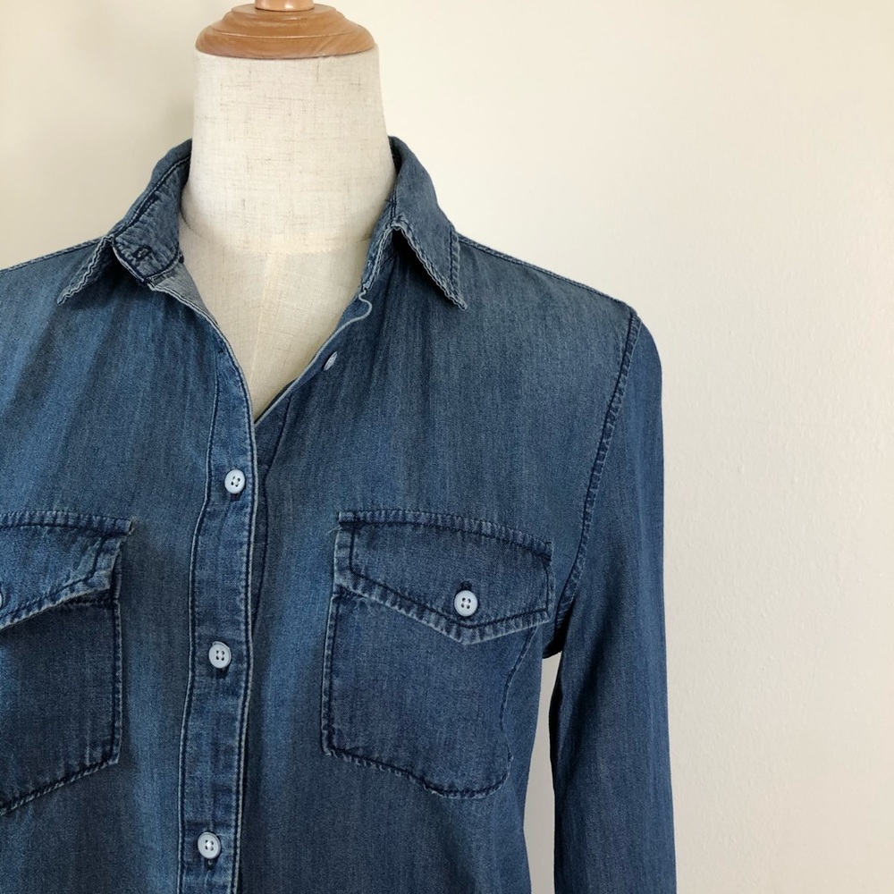 NWT Prince & Fox l Chambray Button Down Shirt S - Picture 4 of 10